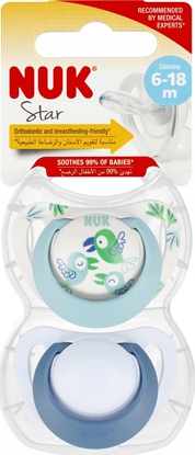 Picture of NUK SMOCZEK USP 2EL 6-18M STAR N/BIA10736726 1/6