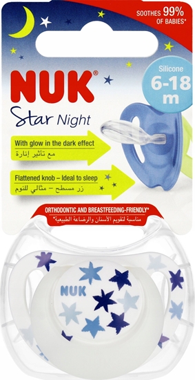 Picture of NUK SMOCZEK USP 6-18M NIGHT niebieski 10736752 1/6