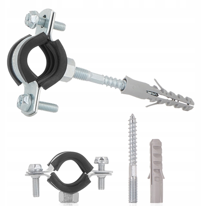 Attēls no Obejma metalowa z gum do rur 1/2" 20-25mm (200)