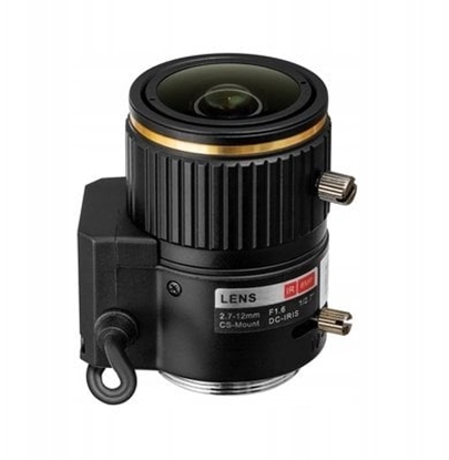 Изображение Obiektyw kamery CCTV do 6Mpx 1/2.7, 2.7-12mm BCS-27126MIR