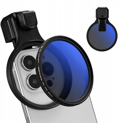 Attēls no Obiektyw Soczewka Filtr Polaryzacyjny Cpl Do Telefonu Smartfona 67mm Klips / Kf15.0027