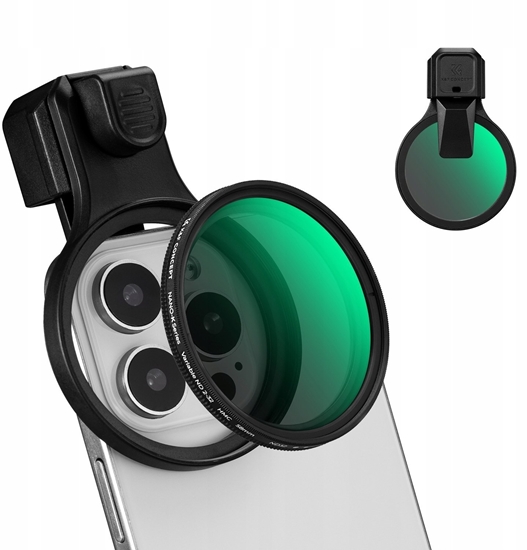 Изображение Obiektyw Soczewka Filtr Szary Nd2nd32 Do Telefonu Smartfona 58mm Klips K&f / Kf15.0023