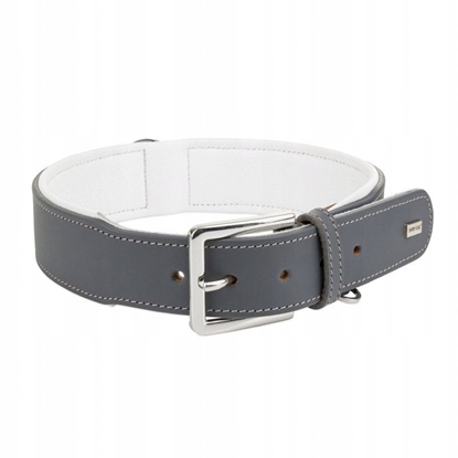 Picture of Obroa skórzana, XS: 27-32 cm/26 mm, szara/biaa