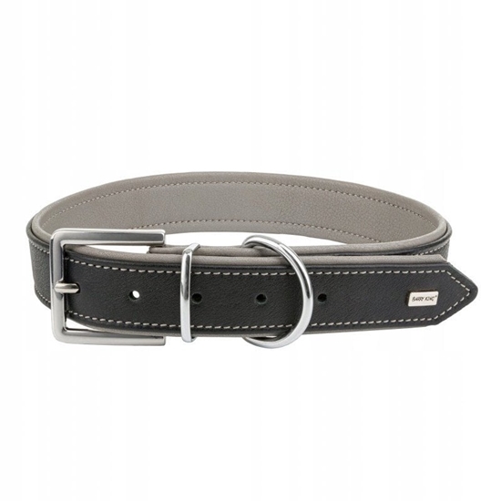 Picture of Obroa skórzana, XXL: 54-64 cm/35 mm, czarna/szara