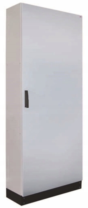 Attēls no Obudowa stojca metalowa z pyt montaow IP65 kl. I RAL7035 (800x1850x300) z cokoem 100mm HXS300 3-12 PH1V1 001325503