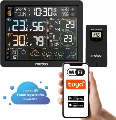 Picture of Oczyszczacz powietrza Meteo Stacja pogodowa WIFI + miernik zanieczyszczenia powietrza