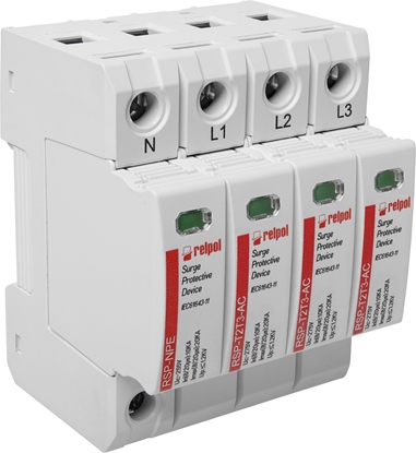 Picture of Ogranicznik przepi Typ T2+T3 1,3 kV 3+NPE 275V AC RSP-T2T3-AC/3+NPE 2617142