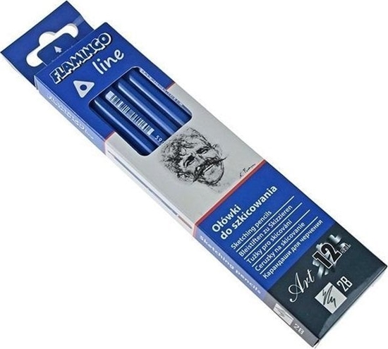 Picture of Oówki do szkicowania trójktne 2B 12szt