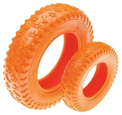 Picture of Opona, gryzak dla psa, TPR, pomaraczowa, 10x10x3 cm