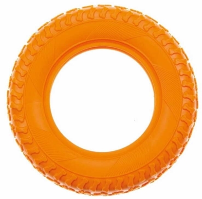 Picture of Opona, gryzak dla psa, TPR, pomaraczowa, 15x15x4 cm
