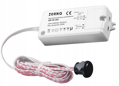 Изображение Orno Wcznik bezdotykowy jednobiegunowy, IP20, 250W, OR-CR-284