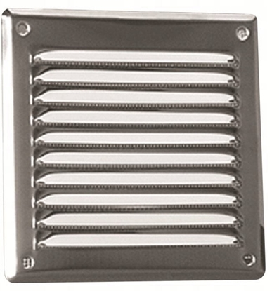 Изображение Osona wentylacyjna z siatk 165x165mm metalowa chrom WX908CHR