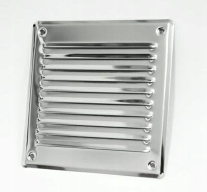Изображение Osona wentylacyjna z siatk 165x230mm metalowa chrom WX909CHR