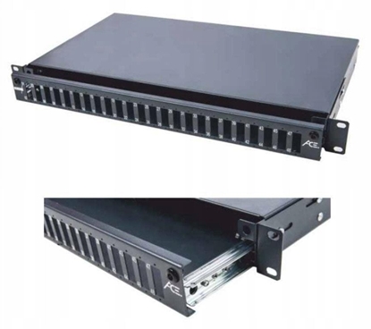 Picture of Panel 19 1U 24xSC sx/LC dx/E2 z prowadnic pusty P1-S240000-E-LV