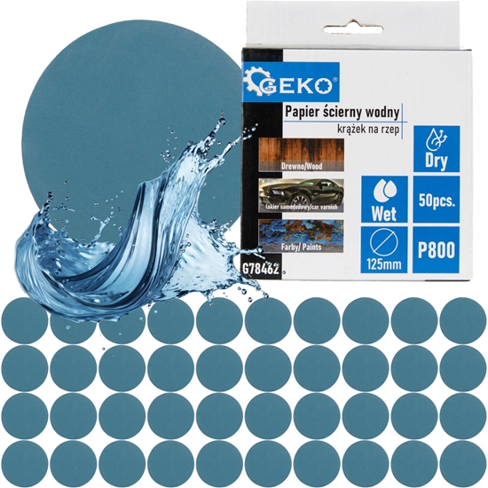 Picture of Papier cierny wodny  krek na rzep 125mm P800 (50/1000)