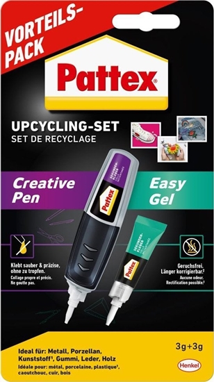 Изображение Pattex Klej sekundowy Upcycling Set Creative Pen + Easy Gel retail