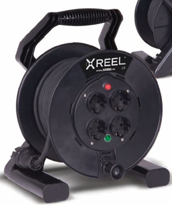Picture of PCE Przeduacz bbnowy Xreel 4 gniazda 3 x 2,5mm IP20 20m (92501T48223)