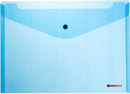 Picture of Penmate Koperta na zatrzask A4 niebieska PP-231