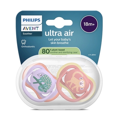 Attēls no Philips Avent Ultra Air Deco Baby Pacifiers 18m+ 2pcs