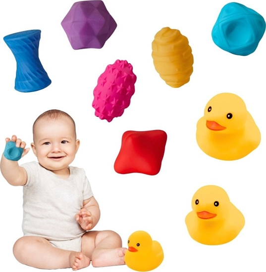 Picture of PIECZKI SENSORYCZNE TESKTURY GUMOWE STYMULUJCE KACZUSZKI DLA DZIECI