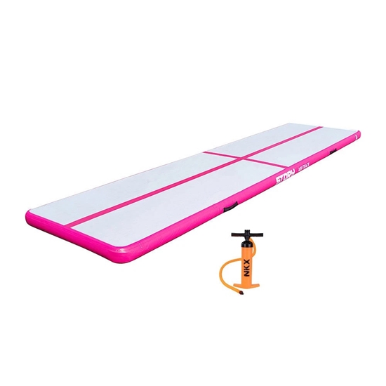 Picture of Piepūšams vingrošanas matracis Story Airtrack 4m x 1m x 10cm Rozā