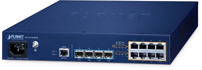 Picture of PLANET SGS-6310-8P4X cza sieciowe Zarzdzany L3 Gigabit Ethernet (10/100/1000) Obsuga PoE Niebieski