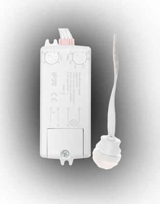 Attēls no Plastrol Czujnik ruchu na podczerwie 500W/200W podtynkowy IP20 zasig ciana 8m sufit 6m CR-PIR1/KM/BIAY