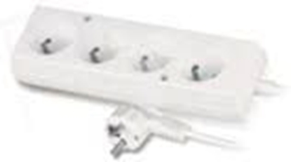 Picture of Plastrol Przeduacz 4-gniazda z/u 10A 1,5m biay PS-470 (W-97480)