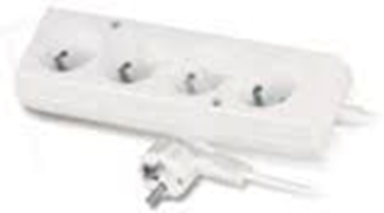 Picture of Plastrol Przeduacz 4-gniazda z/u 10A 1,5m biay PS-470 (W-97480)