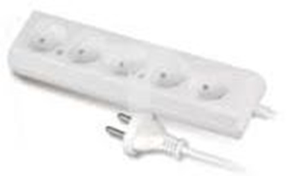 Picture of Plastrol Przeduacz 5-gniazda b/u 10A 5m biay PS-560 (W-97485)