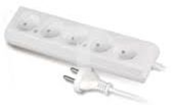 Picture of Plastrol Przeduacz 5-gniazda b/u 10A 5m biay PS-560 (W-97485)
