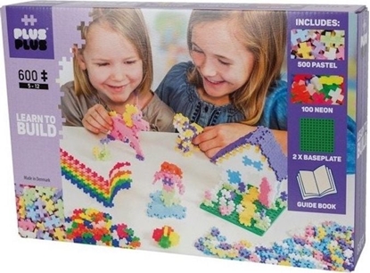 Picture of Plus Plus Klocki PlusPlus Mini Mix 600el. (Pastel/Neon) + 2 pytki