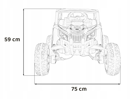 Attēls no Pojazd Buggy ATV Defend 4x4 Czerwony