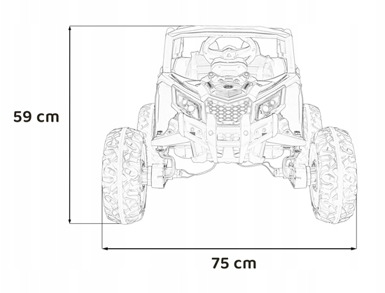 Picture of Pojazd Buggy ATV Defend 4x4 Czerwony