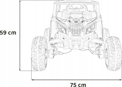 Attēls no Pojazd Buggy ATV Defend 4x4 Niebieski