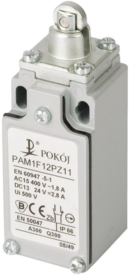 Picture of Pokój Wycznik kracowy 1R 1Z migowy metalowy popychacz stalowy z rolk stalow Ø10,5 PAM1F12PZ11 A37-4660
