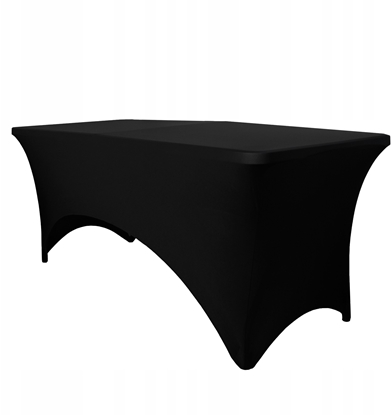 Picture of POKROWIEC OBRUS NA STÓ CATERINGOWY OGRODOWY 180 CZARNY ELASTYCZNY