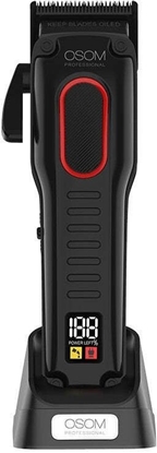 Picture of Profesionali plauk kirpimo mainl OSOM Professional COMFORT Cordless Hair Clipper OSOMPK78BL, juodos spalvos