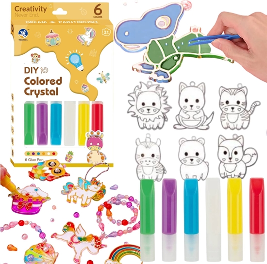 Изображение ProNice ZESTAW ARTYSTYCZNY KREATYWNY DO MALOWANIA SZABLONY WZORY ZAWIESZKI NAUKA