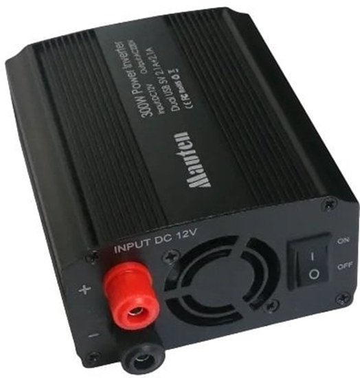 Изображение Przetwornica EuroCase EUROCASE przetwornica napicia DC/AC 12V/230V, 300W, USB