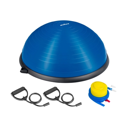 Picture of Puslīdzsvara bumba, līdzsvara trenažieris 58 cm + pumpis, REBEL ACTIVE