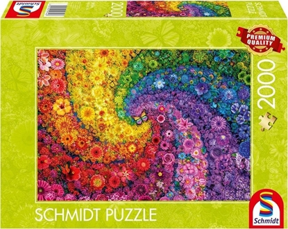Picture of Puzzle PQ 2000 Kolorowy wir kwiatów i motyli G3