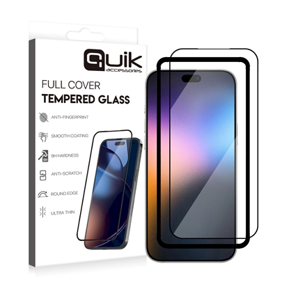 Picture of Quik Accessories Full Cover Tempered Glass for Apple iPhone 17 Pro Max