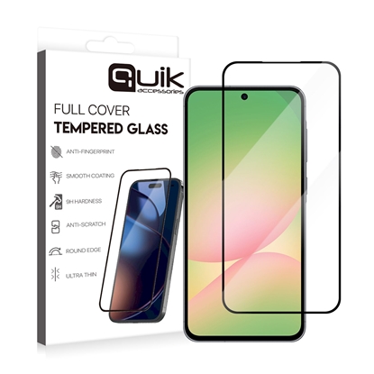 Изображение Quik Accessories Full Cover Tempered Glass for Samsung Galaxy A57