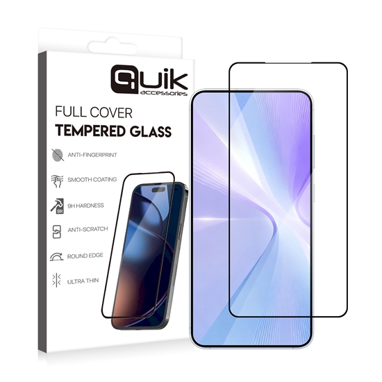 Изображение Quik Accessories Full Cover Tempered Glass for Samsung Galaxy S26 Plus