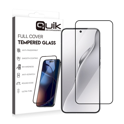 Attēls no Quik Accessories Full Cover Tempered Glass for Xiaomi 15