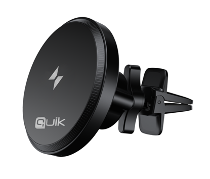 Attēls no Quik Accessories QM-910 Magnetic Car Phone Holder with Wireless Charging 15W