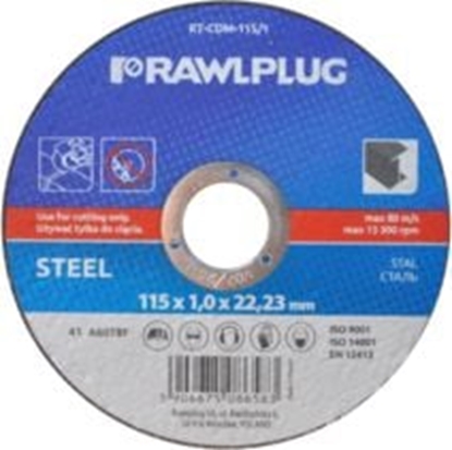 Attēls no Rawlplug ciernice korundowe do cicia stali 350mm 10szt. (RT-CDM-350/35)
