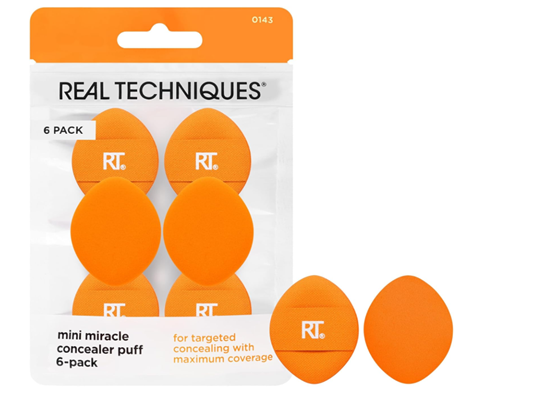Изображение Real Techniques Mini Miracle Concealer Puff 6 Pack