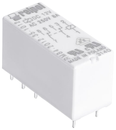 Attēls no Relpol Przekanik miniaturowy 2P 8A 24V DC RM84-2012-35-1024 - 600336